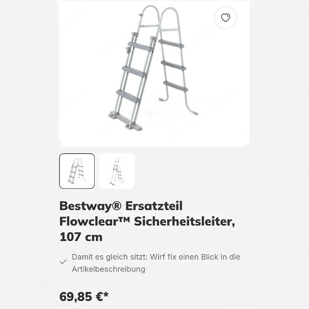 NEU! Bestway Sicherheitsleiter 107cm