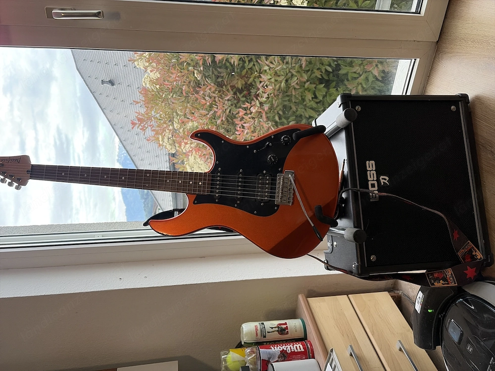 E-Gitarre incl Verstärker und Stand