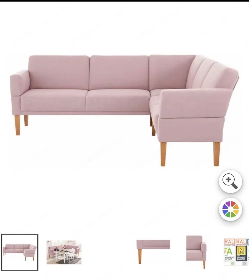 Eckbank  Fehmarn  von Universal Home affaire   Rosa