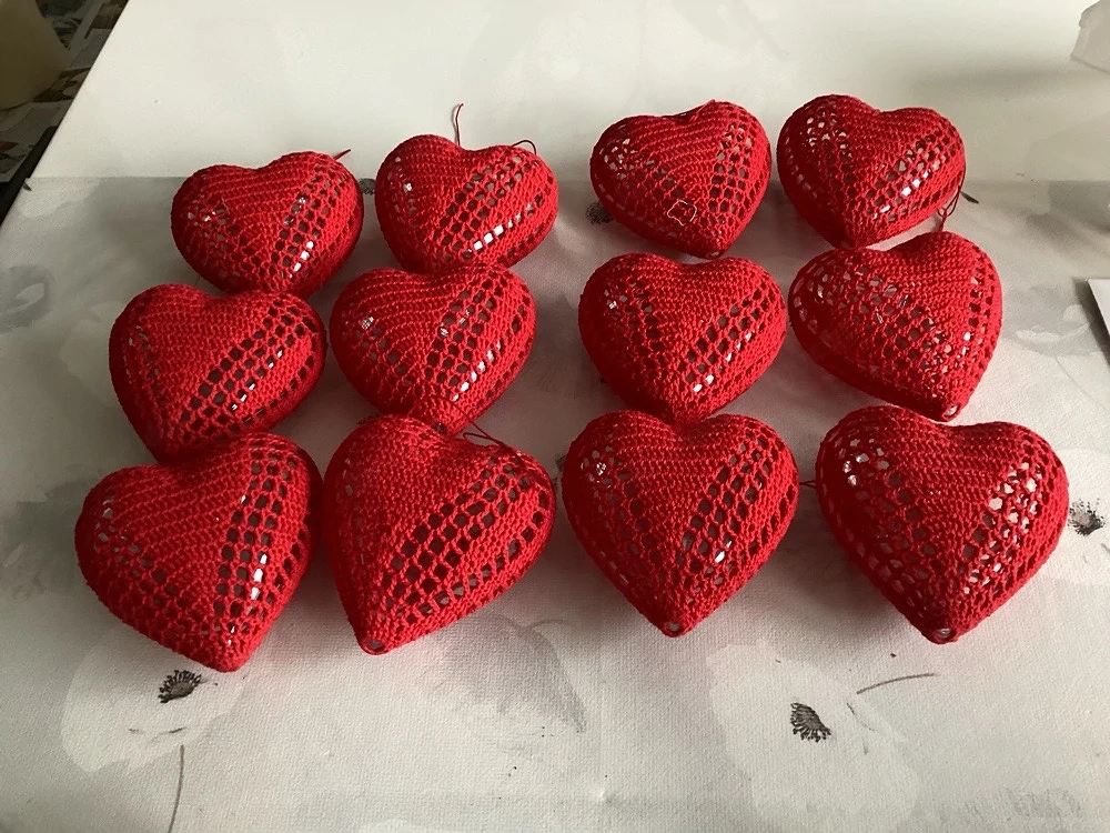 Glasherz Handarbeit