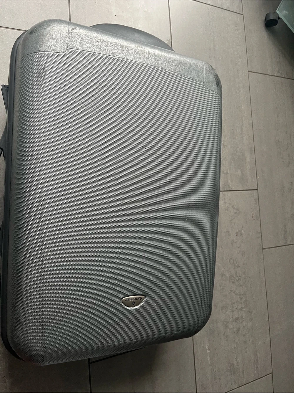 Samsonite Hartschalenkoffer Grau   2 Rollen Reisekoffer ca. 60x40 cm