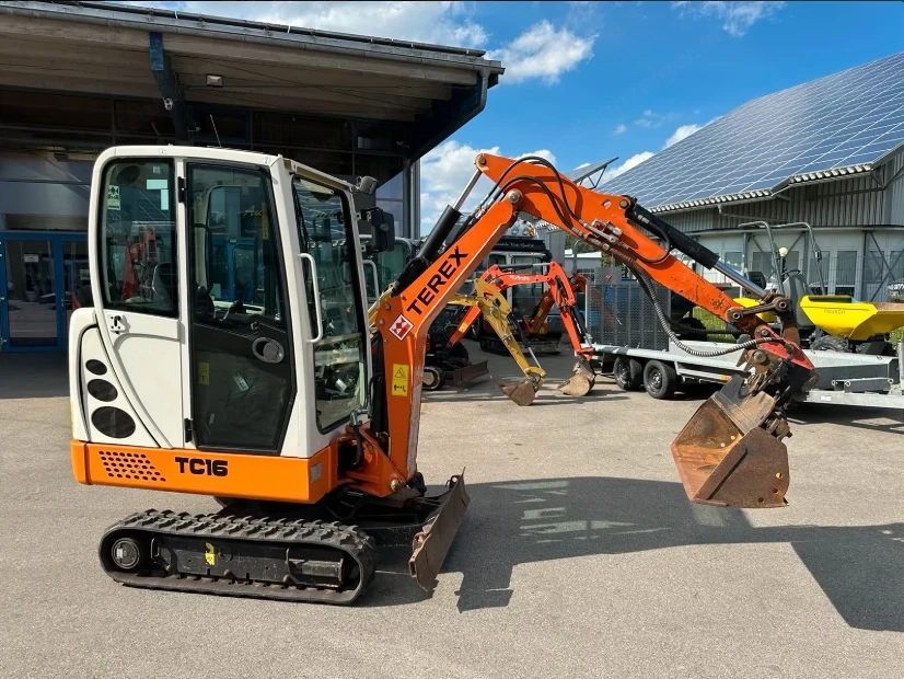 Terex TC16 mit Kabine Minibagger Bagger 2 Löffel