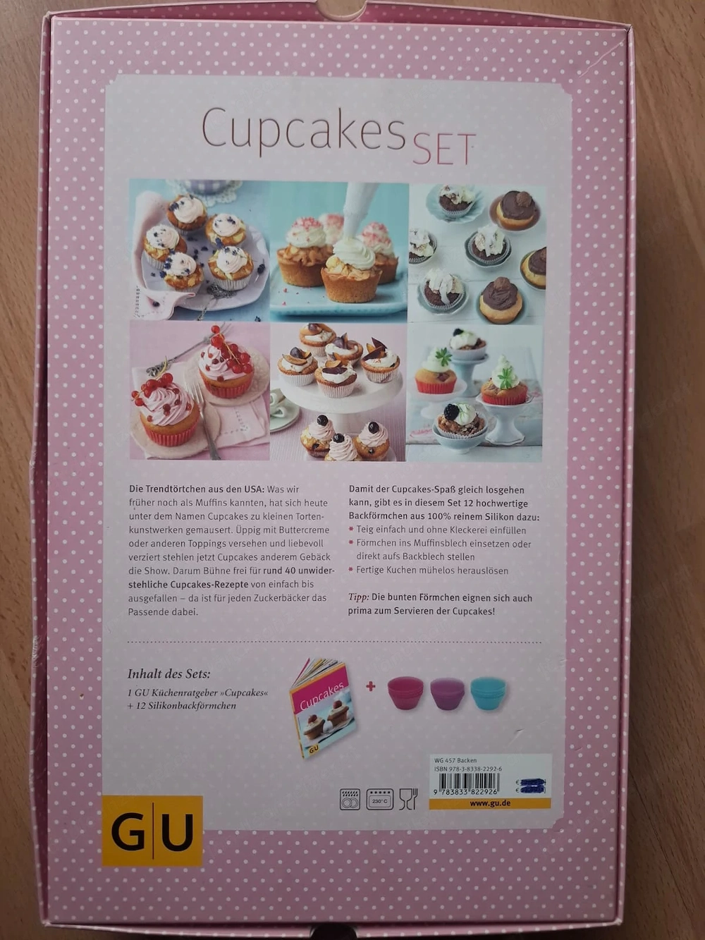 GU Cupcakes Set mit Rezeptbuch & Silikonförmchen