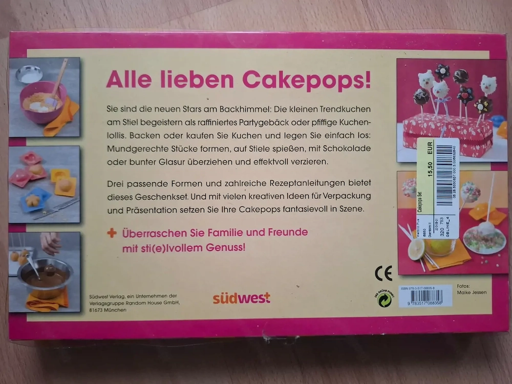 Cakepop-Set mit Rezeptbuch & Silikonformen