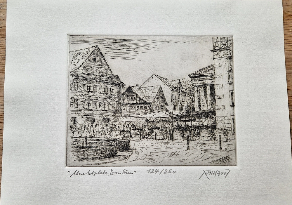 Peter Friedrich Kohlhaupt "Marktplatz Dornbirn"