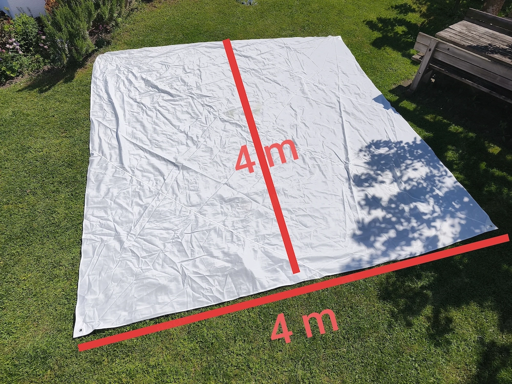 Sonnensegeltuch   Plane 4 4 m