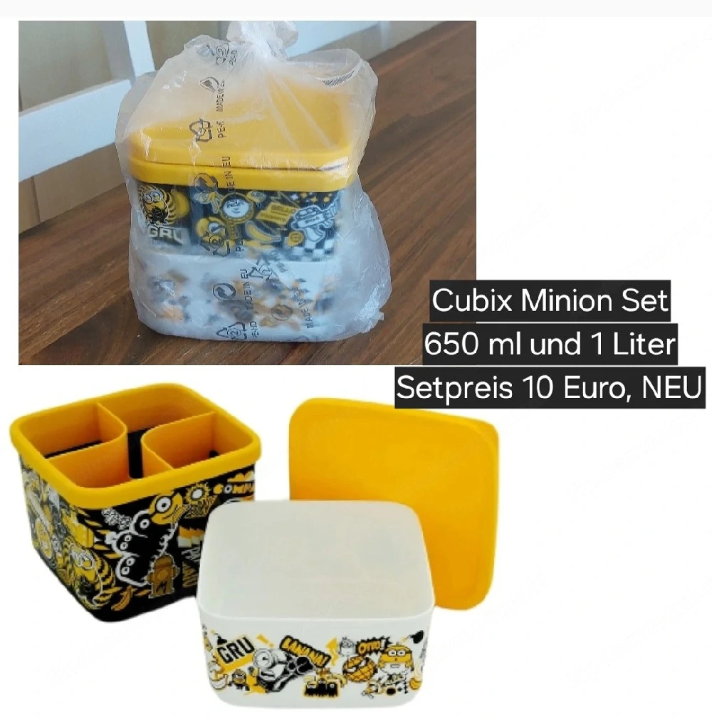Minion Set Tupperware NEU