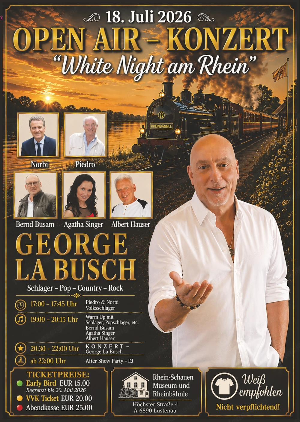 Open Air Konzert am 18.07.2026 in Lustenau