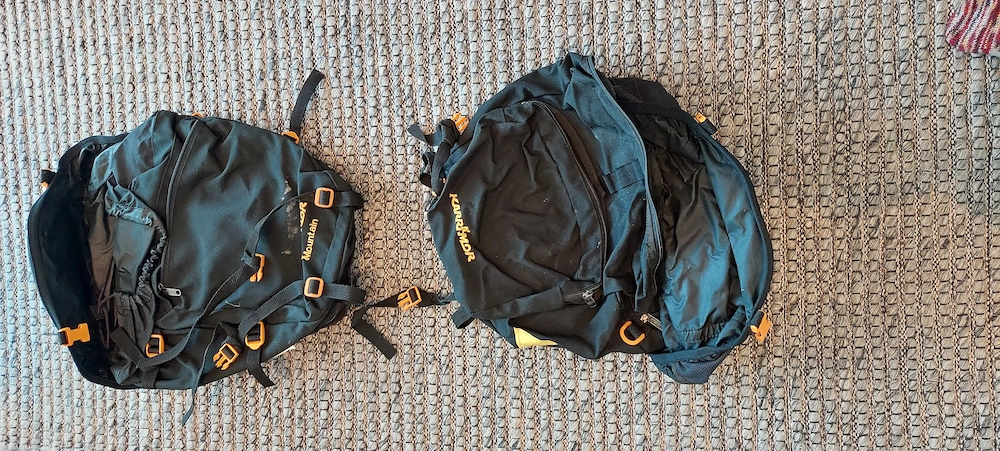 2x Fahrradtaschen für Gepäckträger   schwarz   stabil