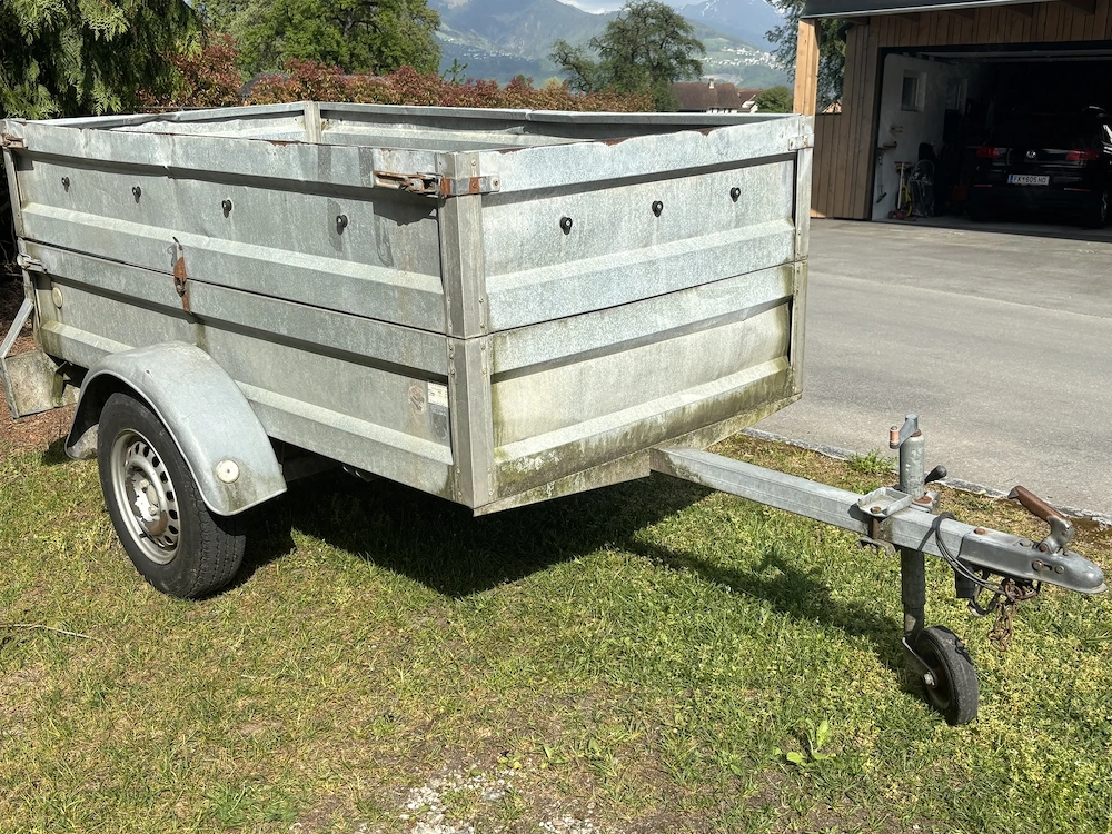 Anhänger ungebremst, ohne Papiere