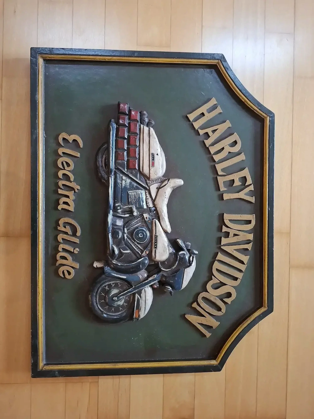 Harley Davidson Holzbild 