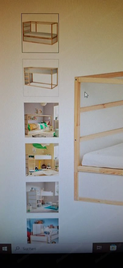 Ikea Kura Bett ( Normales Bett oder Halbhochbett, umdrehbar) Kiefer in Feldkirch