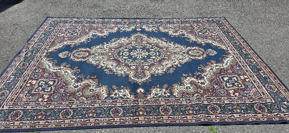 Teppich, blau,  wunderschön. 