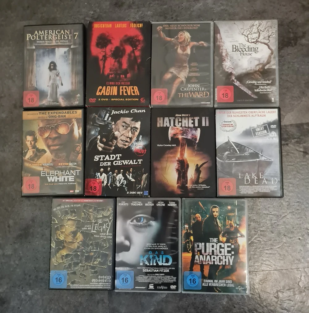 11 Horror & Action Filme | Top Zustand