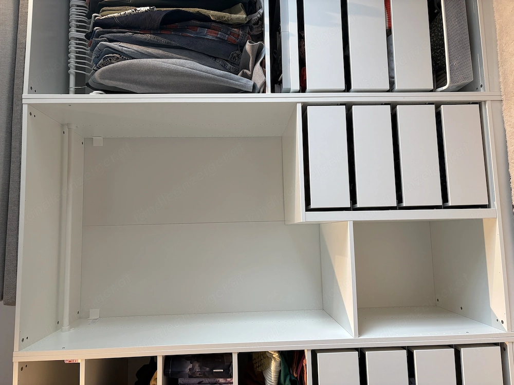 IKEA Kleiderschrank weiß 100x52x201 cm mit Schubladen   guter Zustand