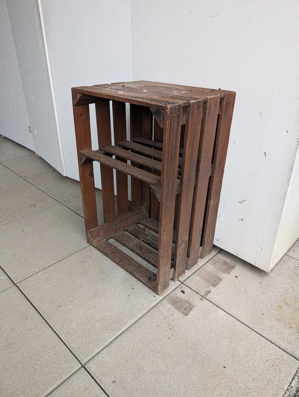 Holzkiste für Dekoration