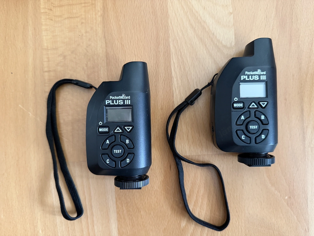 2x PocketWizard Plus III Funkauslöser (Set) zu verkaufen