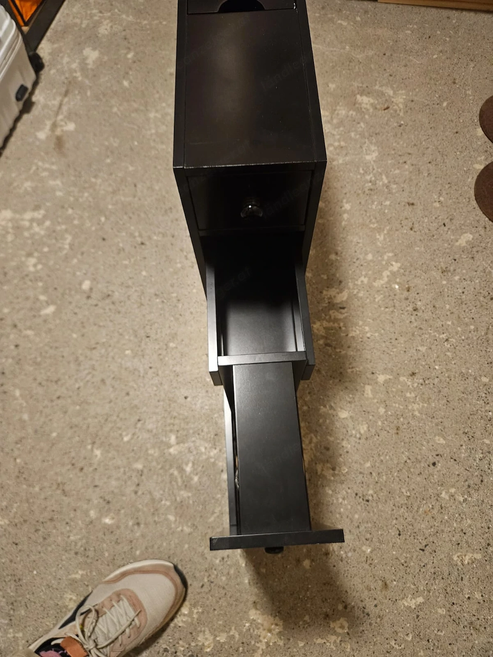 Nischenregal mit Schubladen, aus Holz