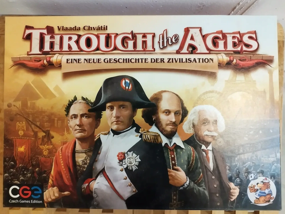 Brettspiel: Through The Ages: Eine neue Geschichte der Zivilisation dt . mit folded space insert