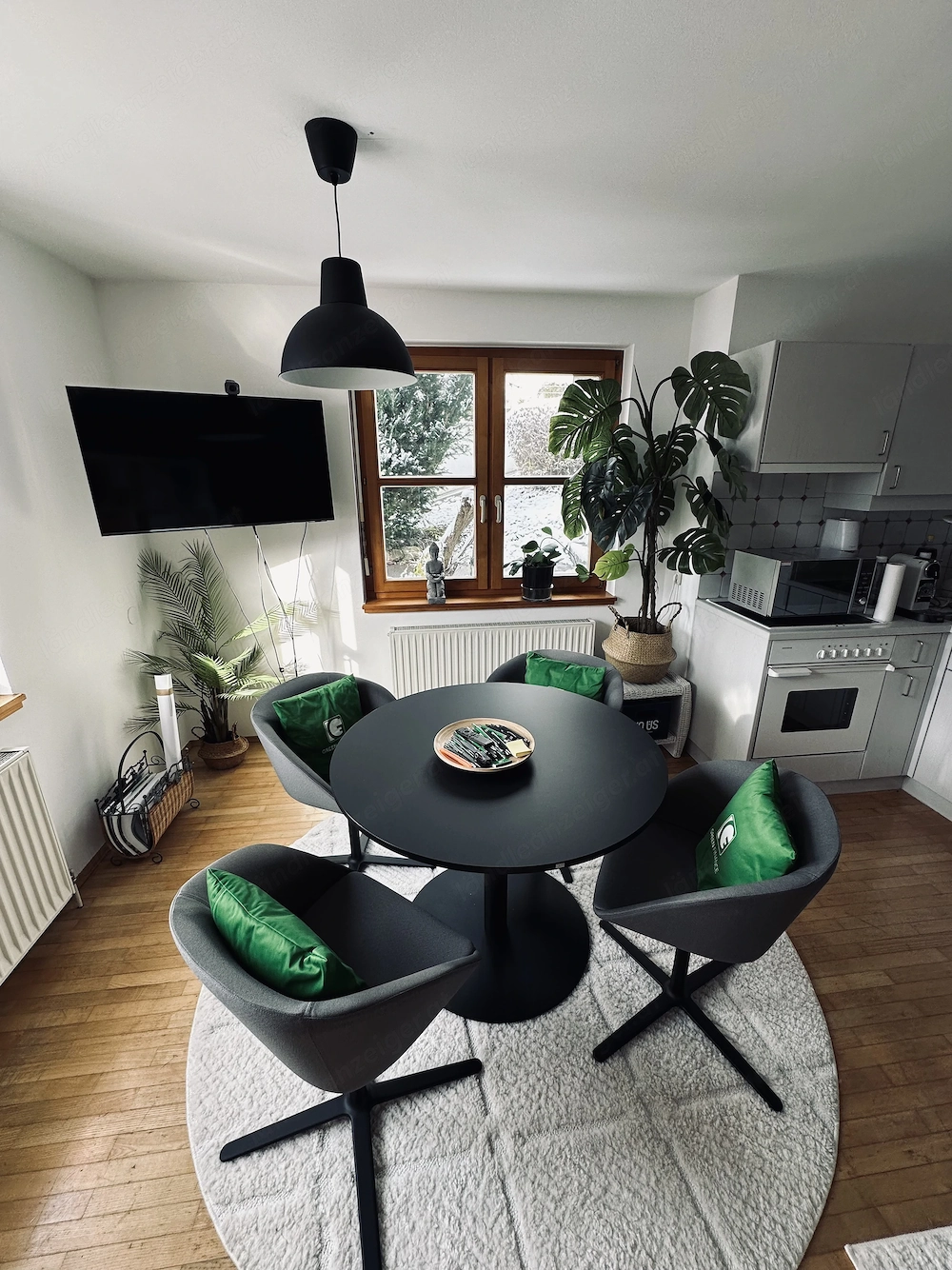 Sedus Premium Besprechungs-Set | Runder Tisch (100cm) + 4 Profi-Stühle | WIE NEU
