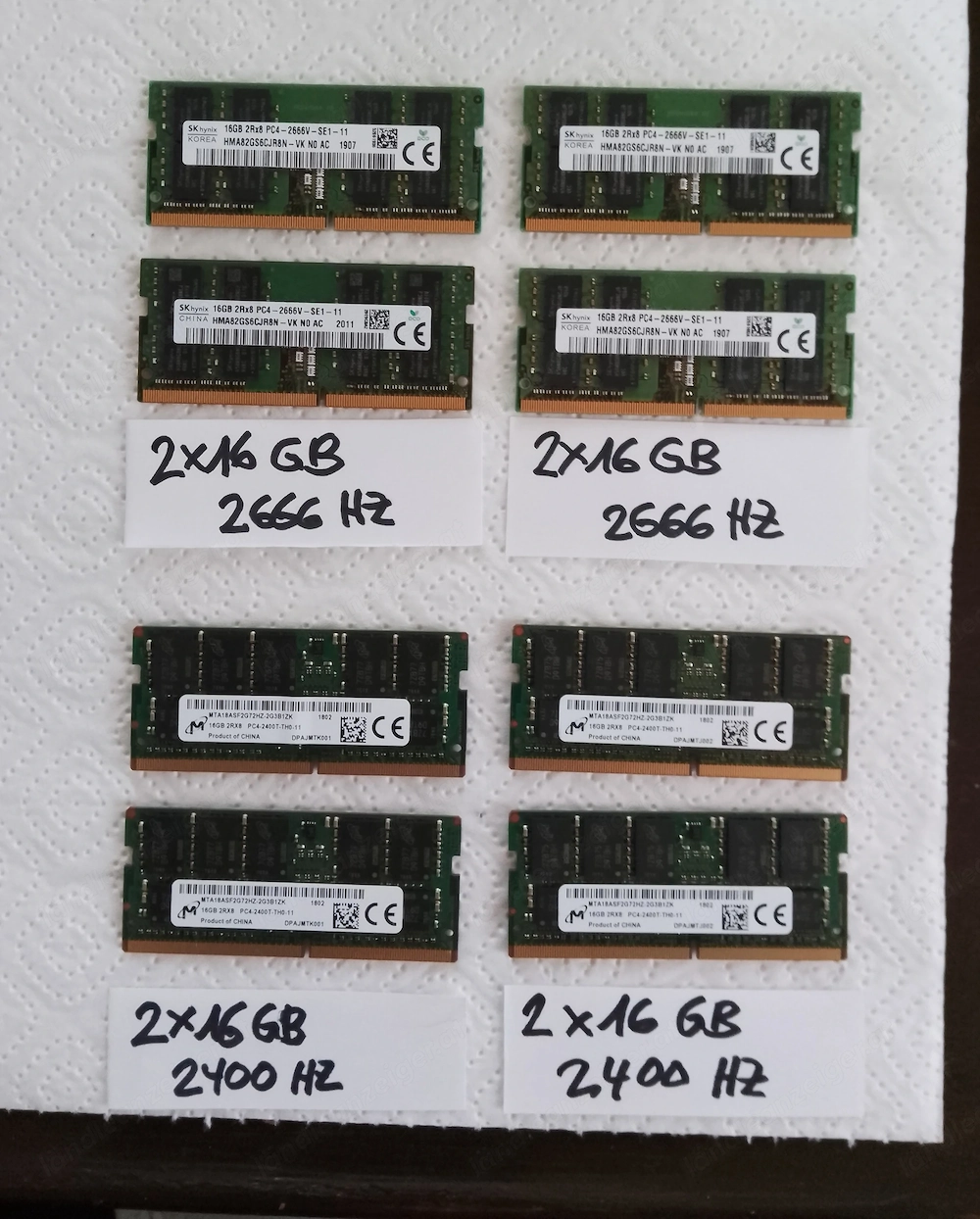 Ram ,Ddr 4, 16 GB,,,,2400 HZ und 2666 HZ