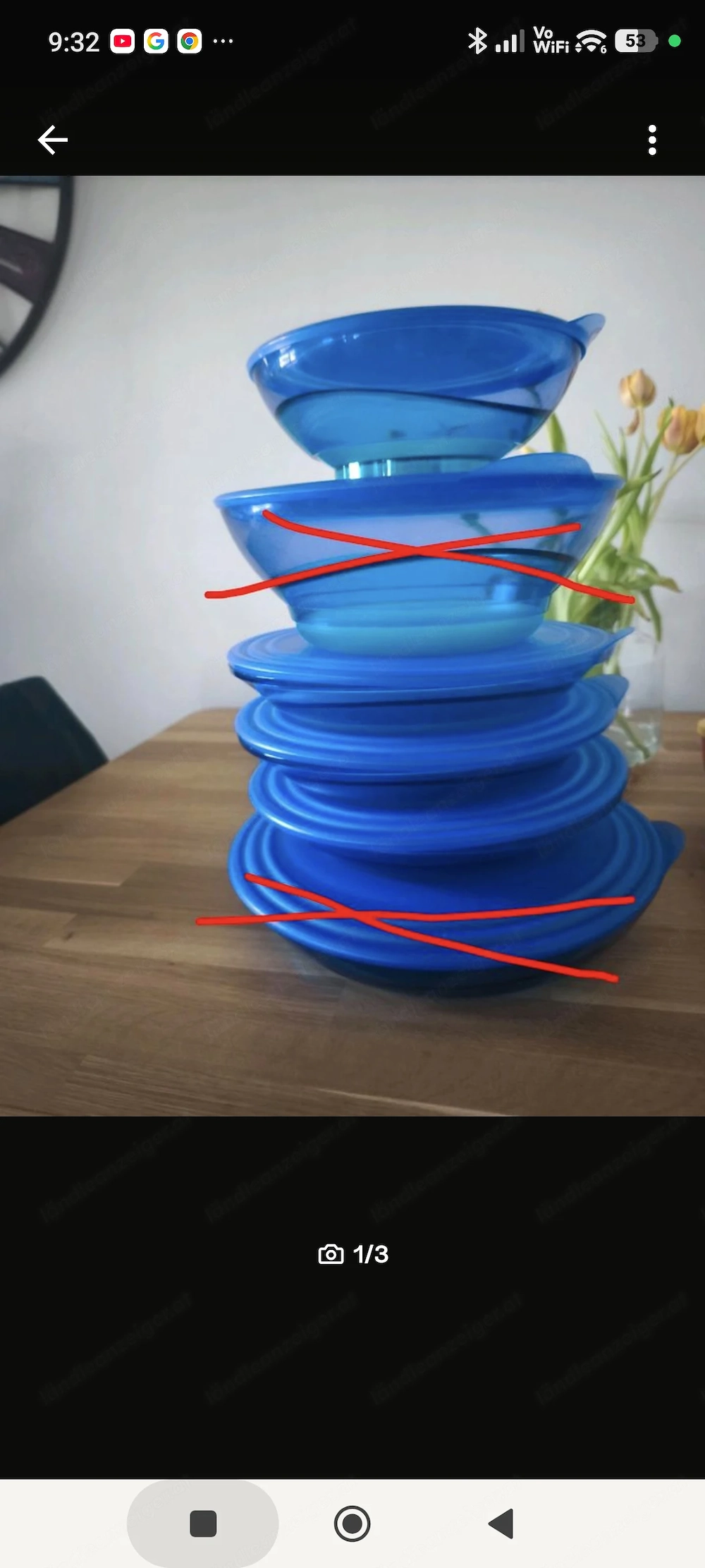 Eleganzia-Serie von Tupperware 4 Stück einzeln oder im Set