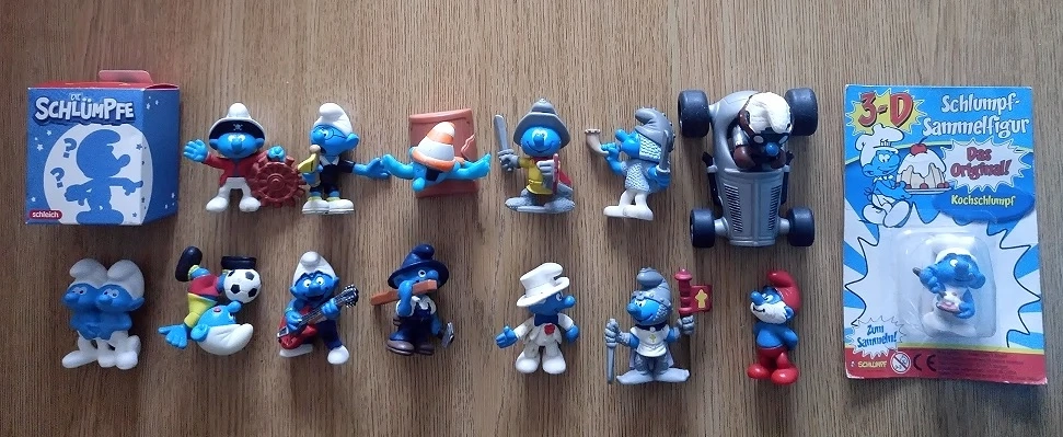 Schleich Schlümpfe Sammlung 