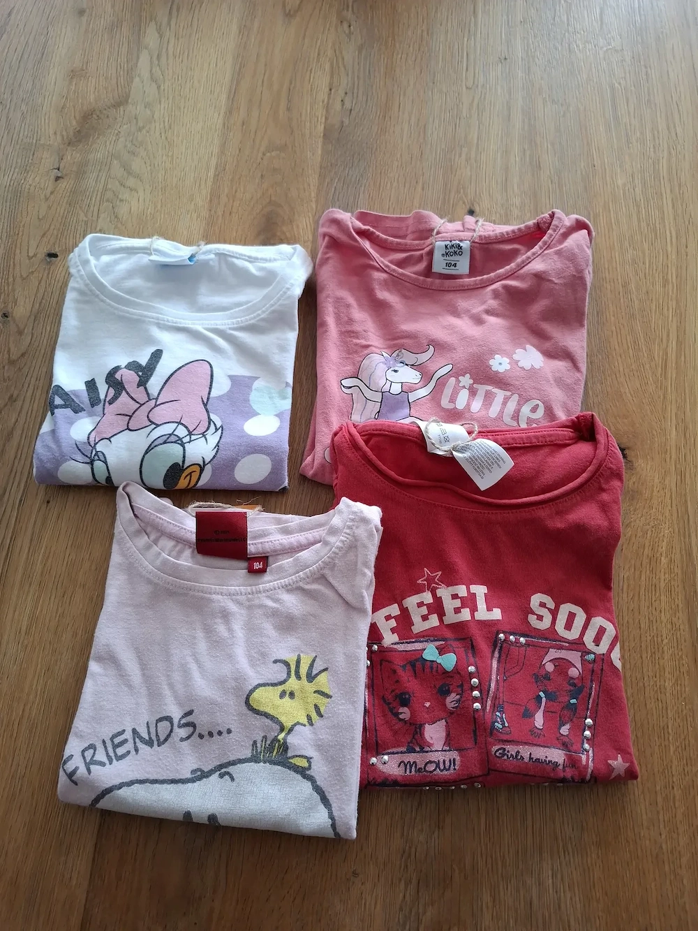 Versch. Langarm-Shirts für Mädchen Gr. 98-104