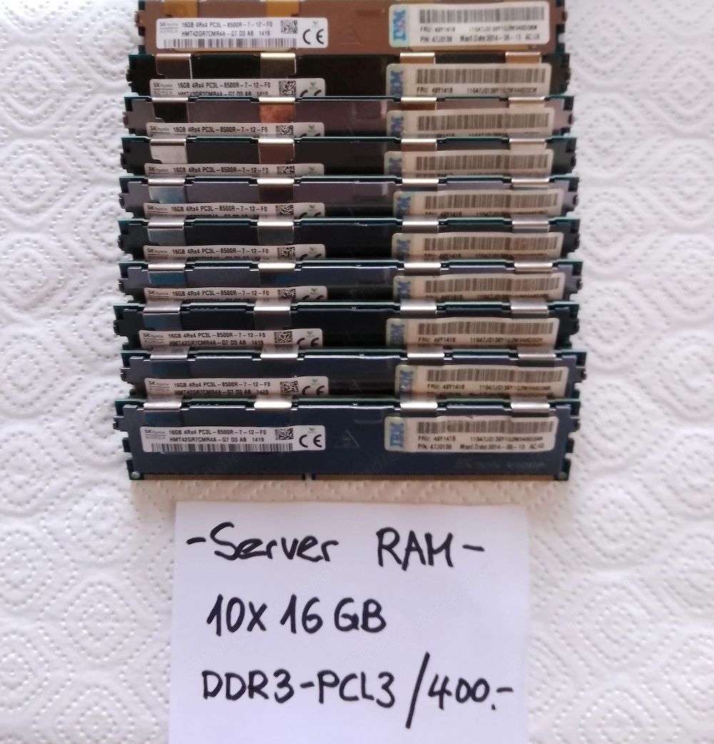 Server Ram,,,16 GB,,,,DDR 3 - PCL 3