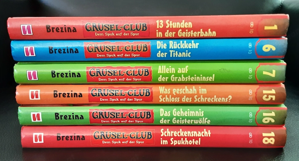Thomas Brezina  -  Grusel-Club Band 1,6,7,15,16,18