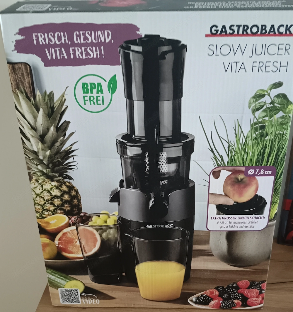 Gastroback Slow Juicee Vita fresh
