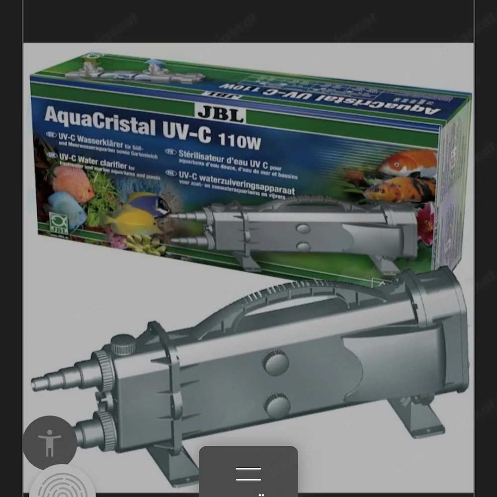 YBL Aqua Cristal UV- c 110 Watt Klärer für Gartenteich