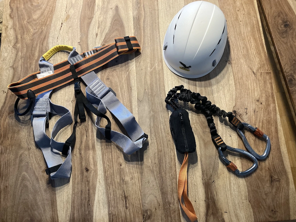 Klettersteigset 3-teilig, unbenutzt 