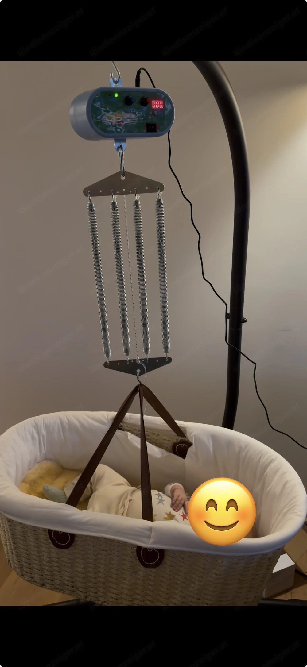 Elektrische Federwiege mit Gestell