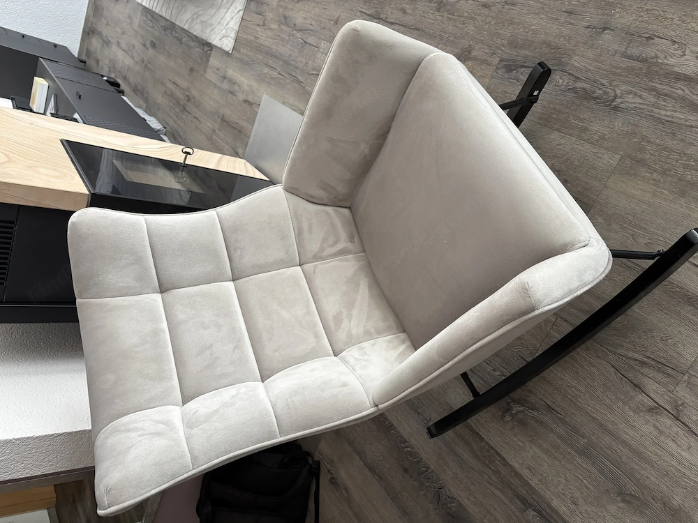 Schaukelstuhl, Farbe: Taupe