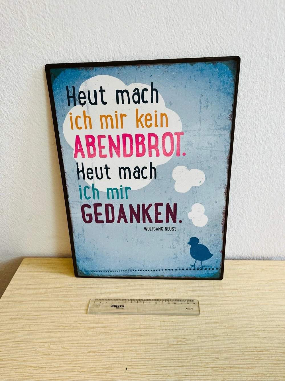 Deko Metall Schild