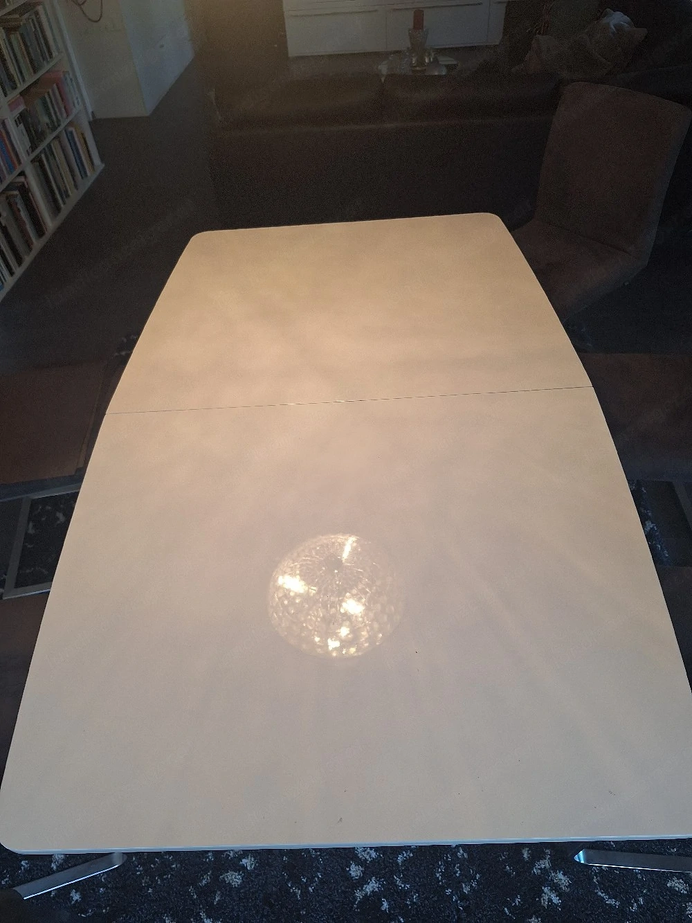 Esstisch Weiß Silber