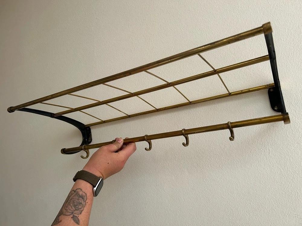 Vintage Garderobe mit Hutablage 50er Jahre