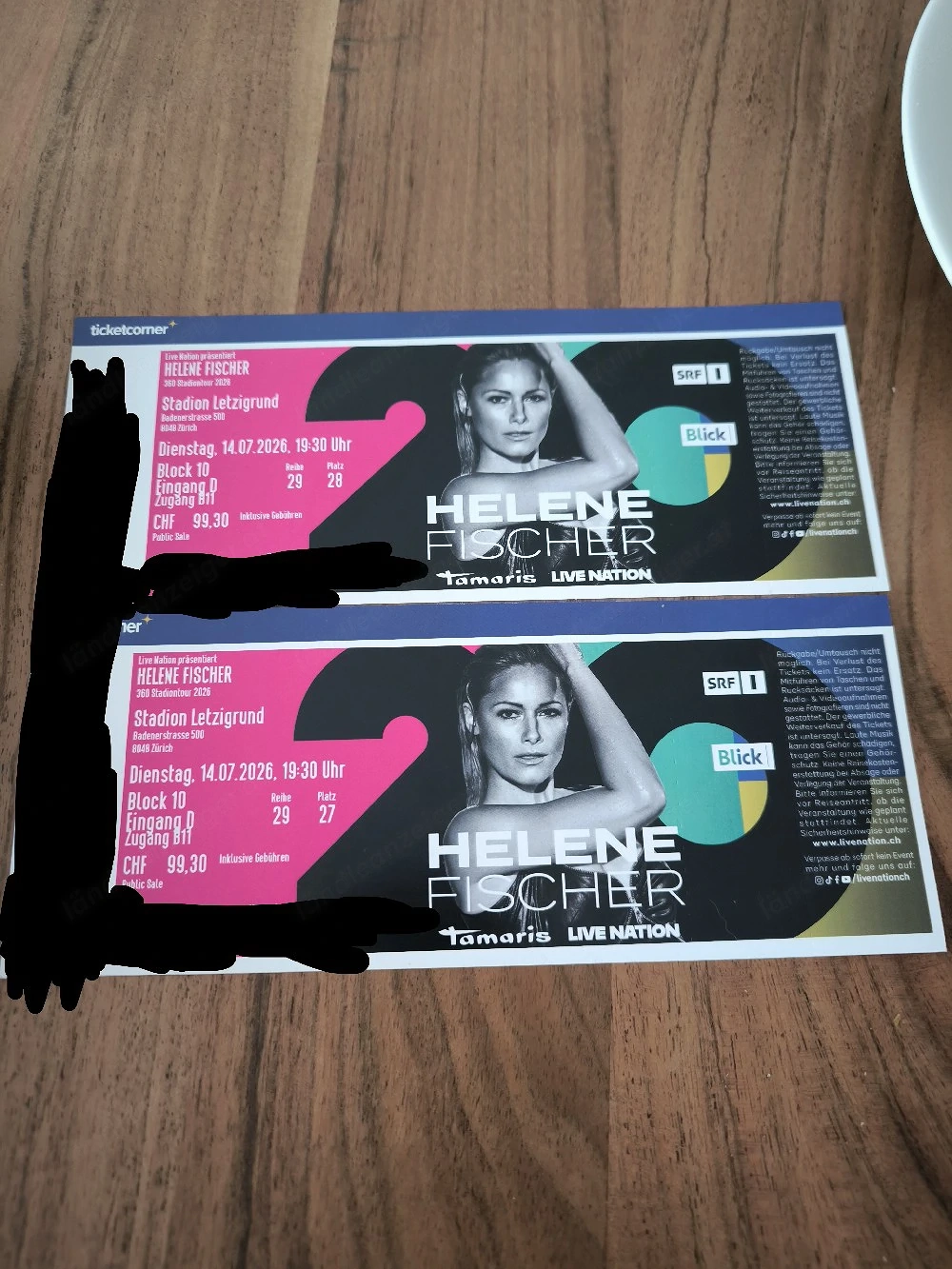 Verkaufe 2 Tickets für Helene Fischer 2026