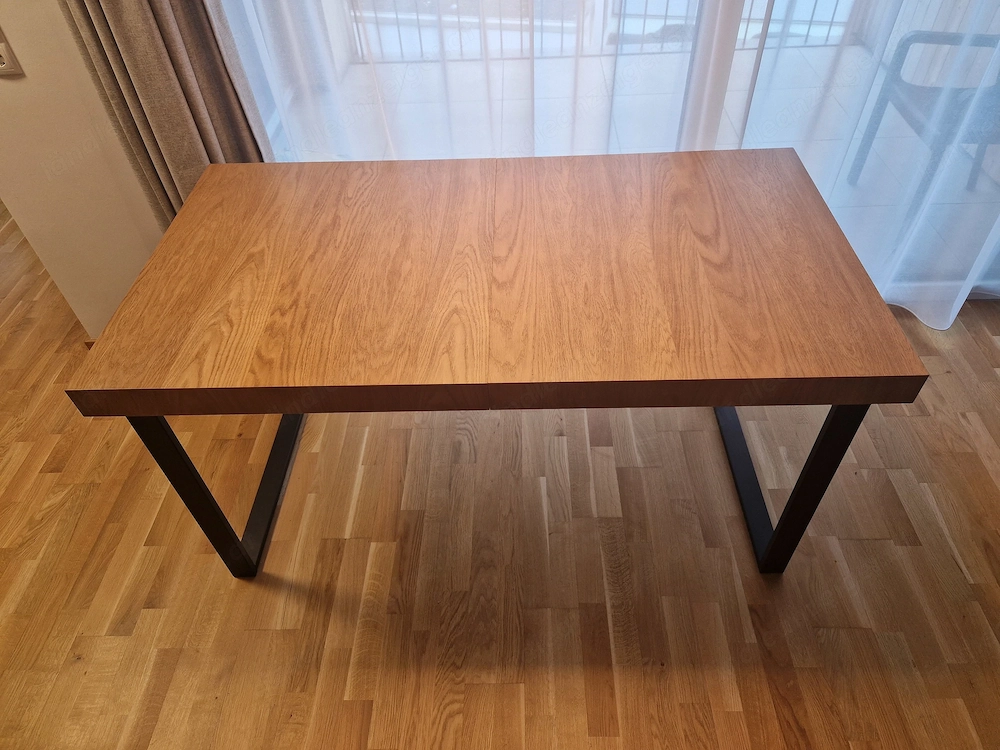 IKEA TARSELE Ausziehtisch Eiche Schwarz   neuwertig   150 200x80 cm