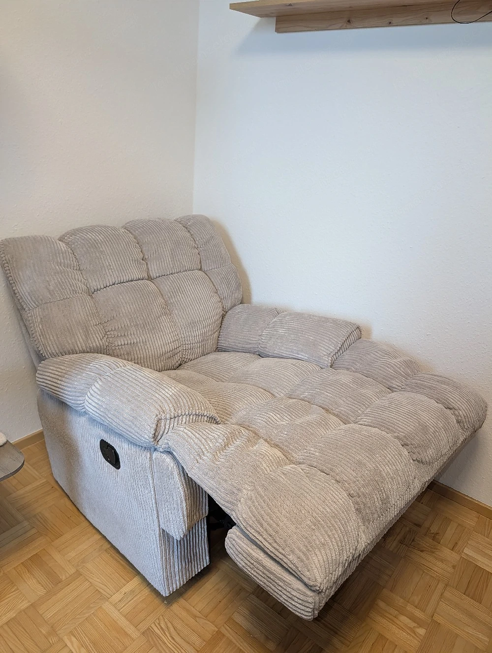 Relaxsessel Grau   Cord Drehbar
