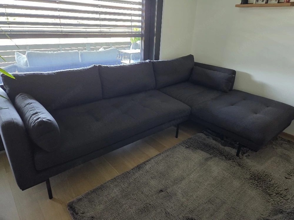 Harlow Ecksofa (Récamiere rechts), Hudsongrau