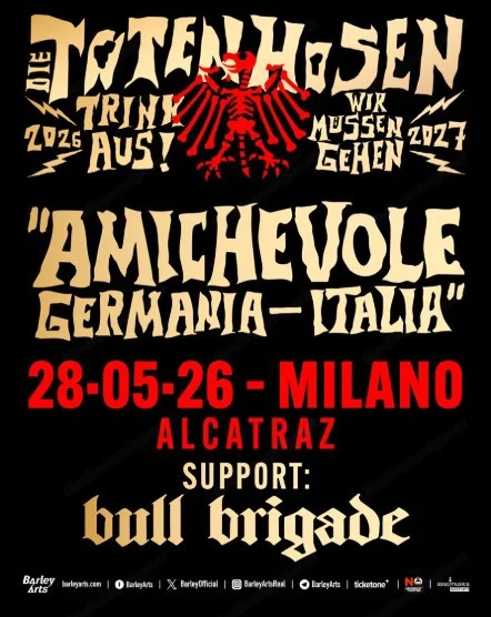 Die Toten Hosen Clubkonzert Mailand 28.5.2026 3 Tickets Pre-Tour Album Release Konzert