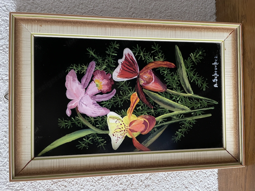 Bild Blumen gerahmt 