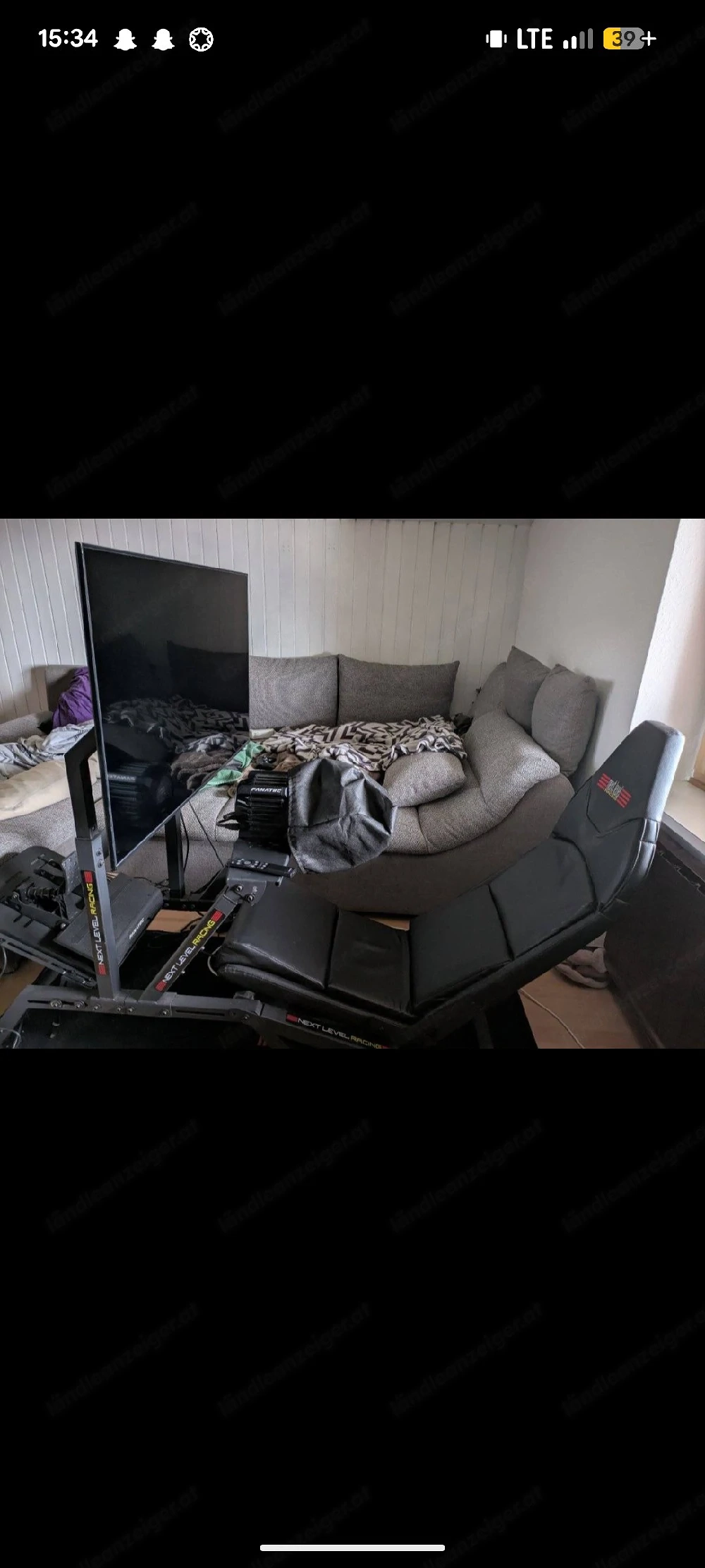 Fanatec DD Pro Sim Racing Setup Komplett mit Cockpit & 43" QLED TV (Ready to Race)