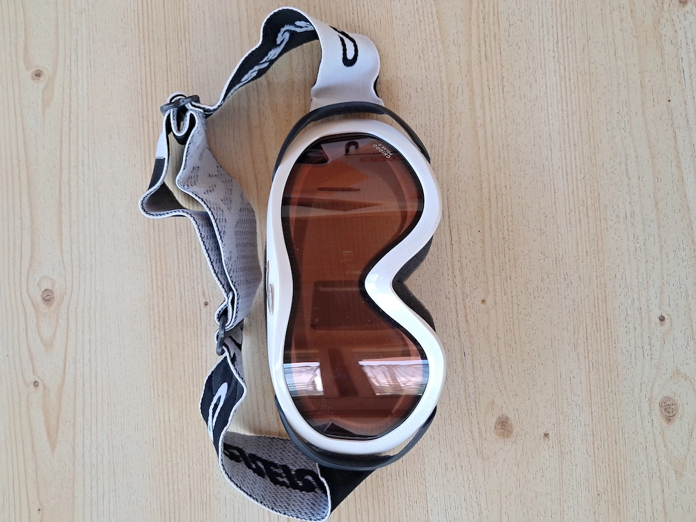 CARRERA Snowboardbrille   Skibrille   Weiß Schwarz   Top Zustand! 