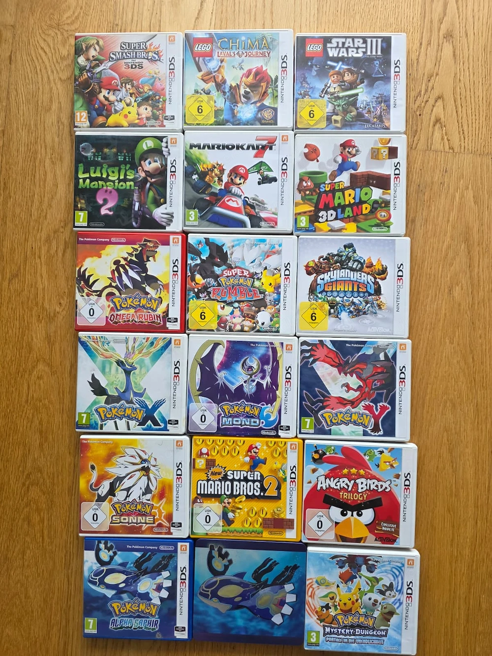 Nintendo 3DS Spiele Sammlung   Pokémon, Mario & Steelbook, siehe Beschreibung