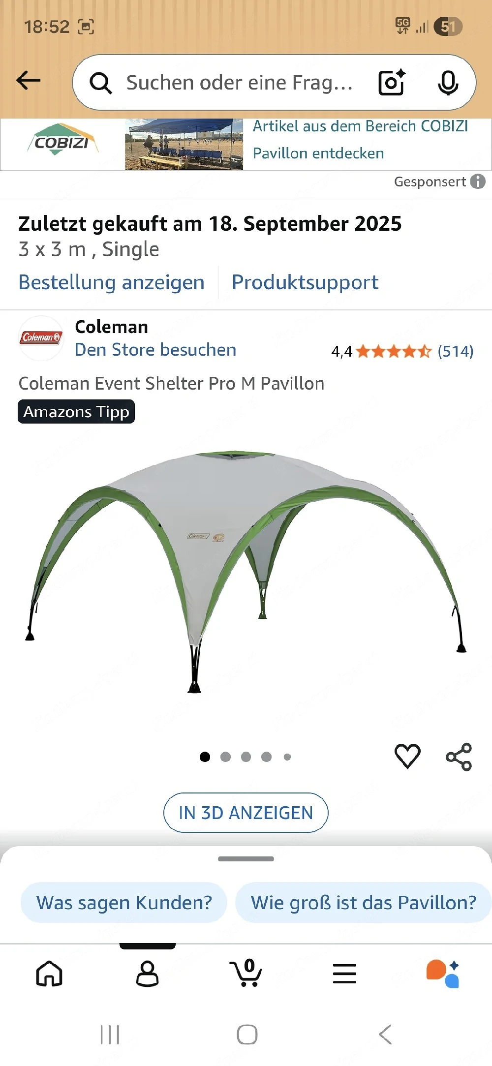 Pavillon,  neu