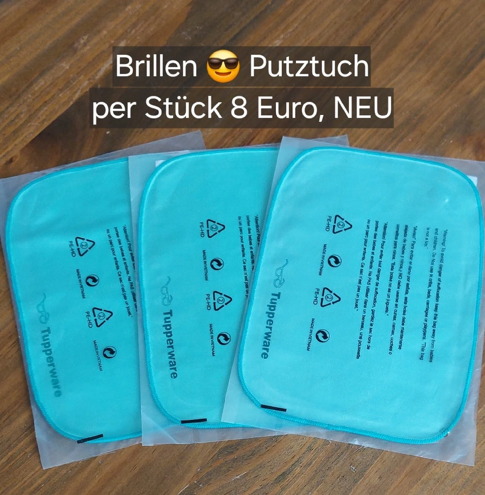 Brillenputztuch Tupperware NEU je