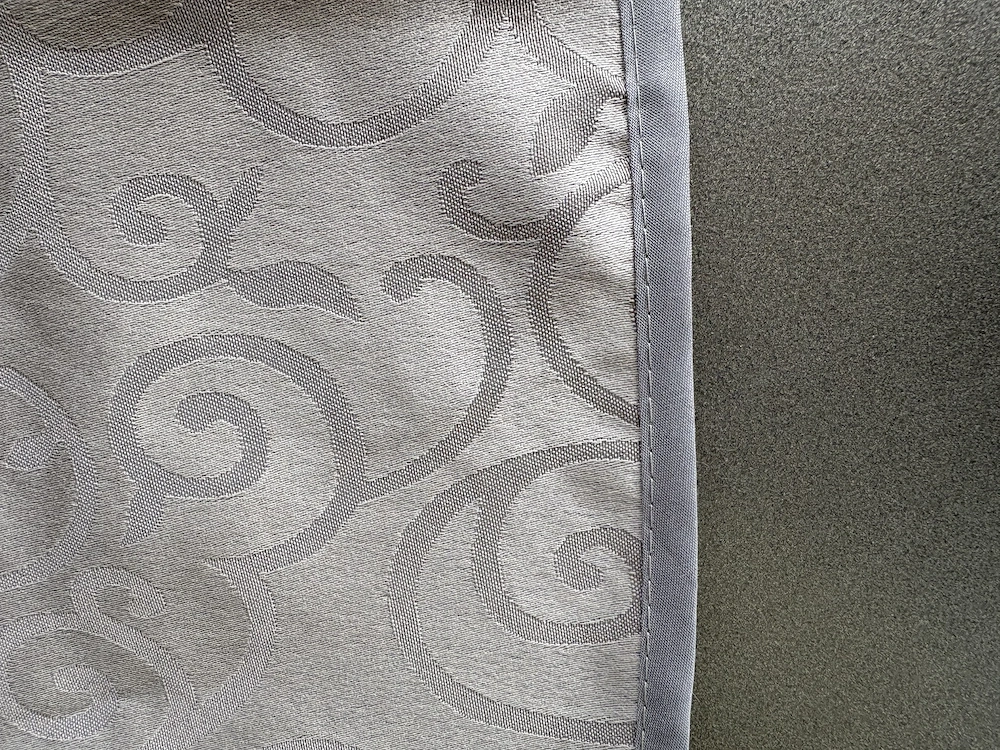 Tischdecke NEU oval mittelgrau - sehr edel 